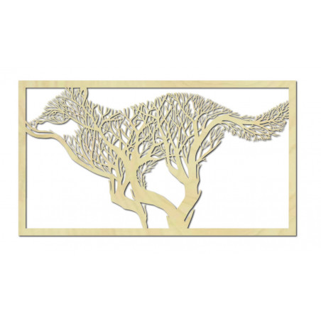 Vyřezávaný obraz na stěnu pes z dřevěné překližky. Moderní obraz na stěnu pes, obraz do kuchyně, obraz na stěnu do obývacího