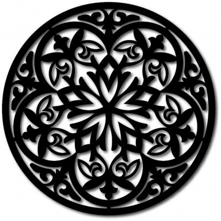 Kouzelná dřevěná mandala - obrázek na stěně