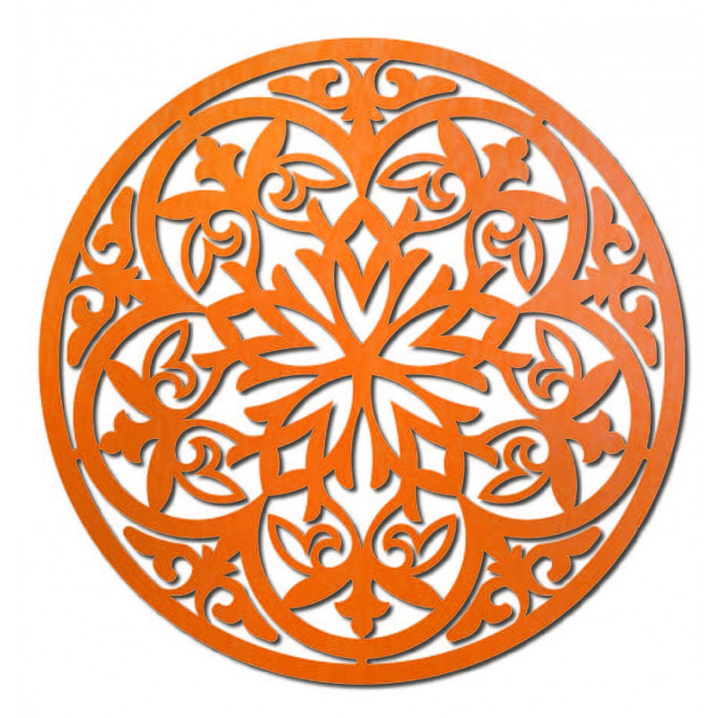 Kouzelná dřevěná mandala - obrázek na stěně