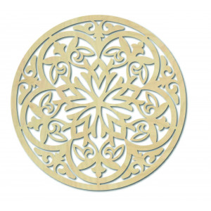 Kouzelná dřevěná mandala - obrázek na stěně 2