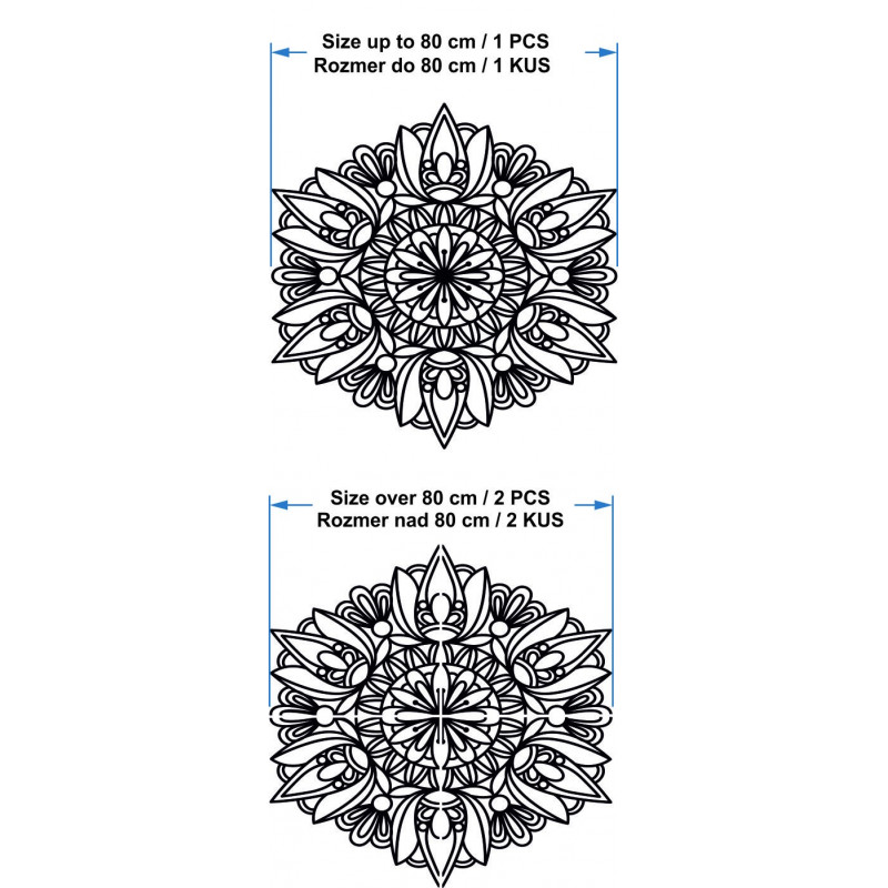 Moderní mandala na zeď - MONKA