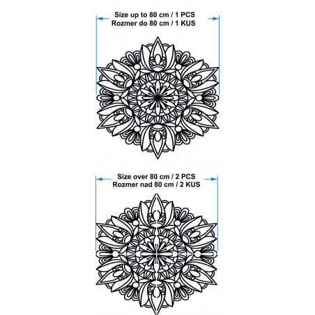 Vyřezávaný květ mandala dřevěný obraz na stěnu z překližky rose
