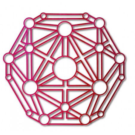 Geometrický obraz na zeď vyřezávaný z dřevěné překližky