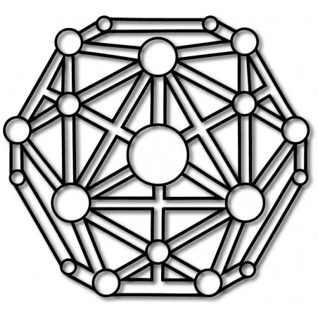 Geometrický obraz na zeď vyřezávaný z dřevěné překližky