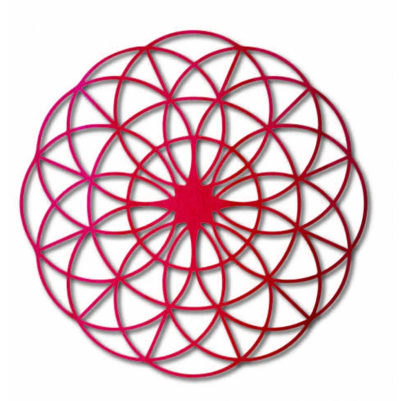 Kouzelná dřevěná mandala na zeď - Kruhy I...