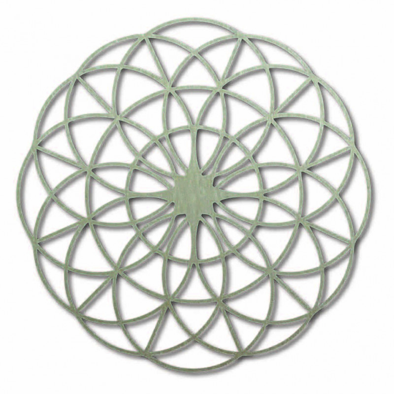 Kouzelná dřevěná mandala na zeď - Kruhy I...