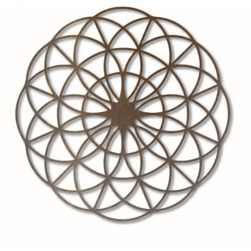 Kouzelná dřevěná mandala na zeď - Kruhy I...