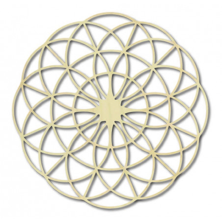 Kouzelná dřevěná mandala na zeď - Kruhy I průměr FI 50, 60, 70, 80, 90, cm