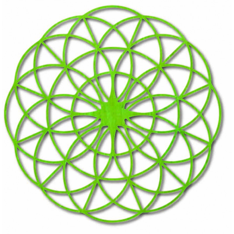 Kouzelná dřevěná mandala na zeď - Kruhy I...