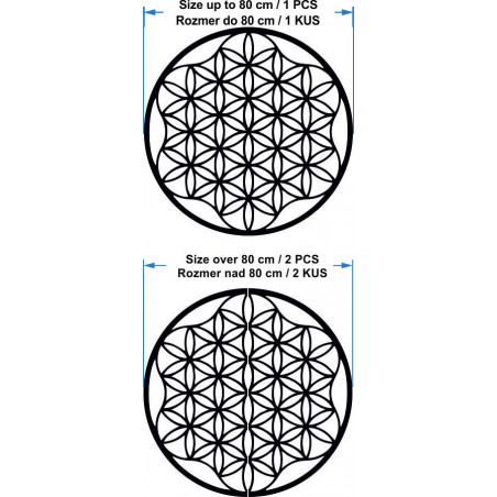 Obraz mandala na stěnu z překližky do 120 cm
