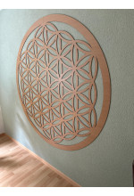 Photo from customer for Dřevěná nástěnná mandala Květ života - PERTON
